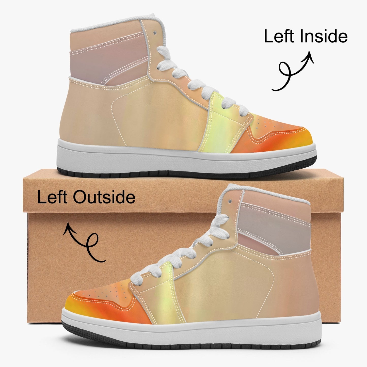 The sun's glow radiates peace. SunWhys . AJ Child High-top Shoes