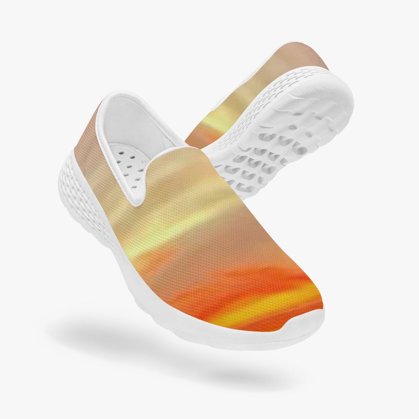 The sun's glow radiates peace. SunWhys   Women's Slip-On Mesh Running Shoes