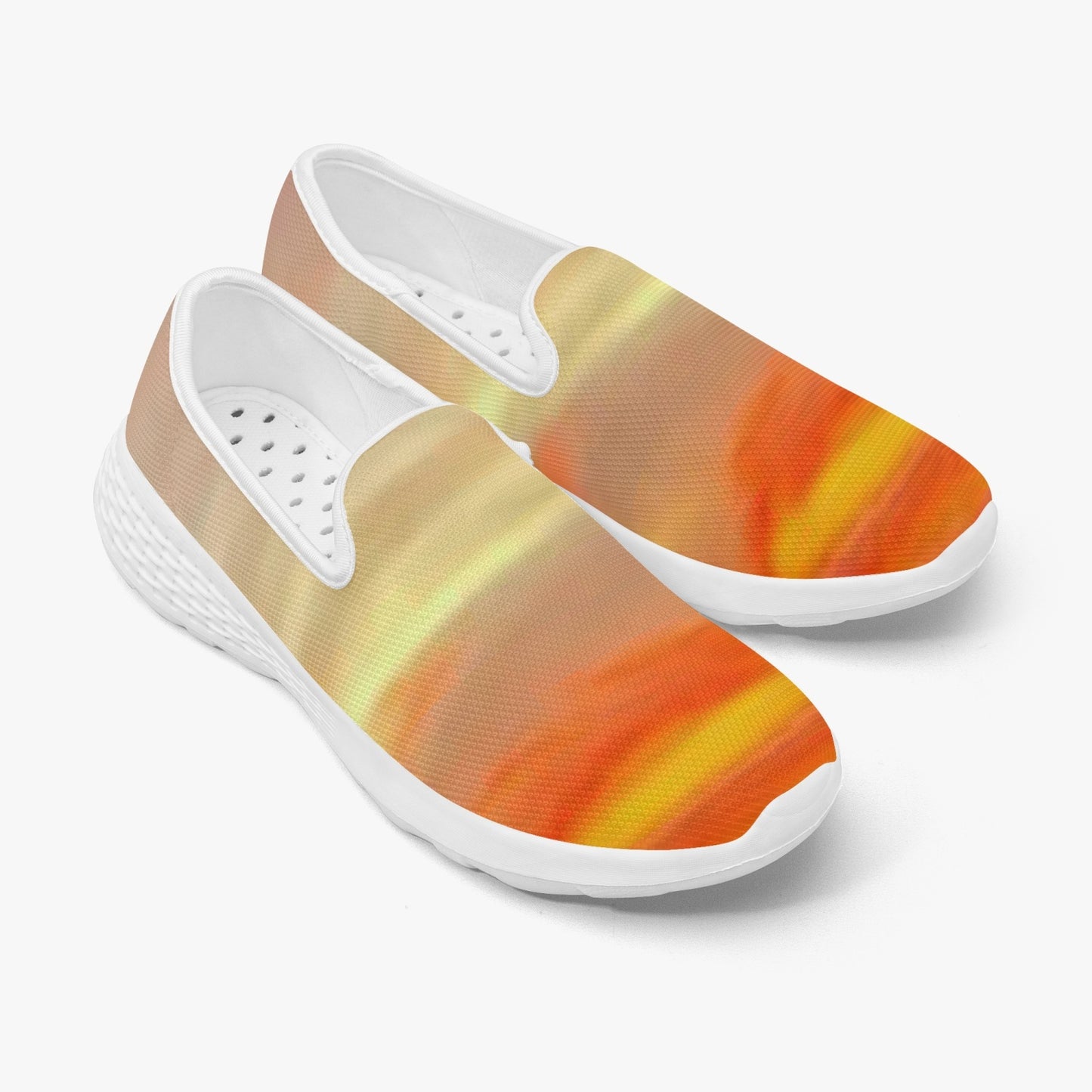 The sun's glow radiates peace. SunWhys   Women's Slip-On Mesh Running Shoes