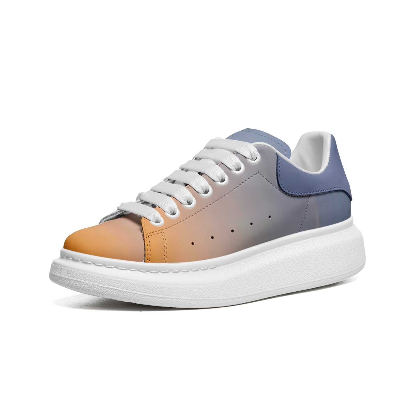 Peaceful vibes fill the morning. SunWhys  Unisex Non Slip Lace Up Faux Leather Sneakers