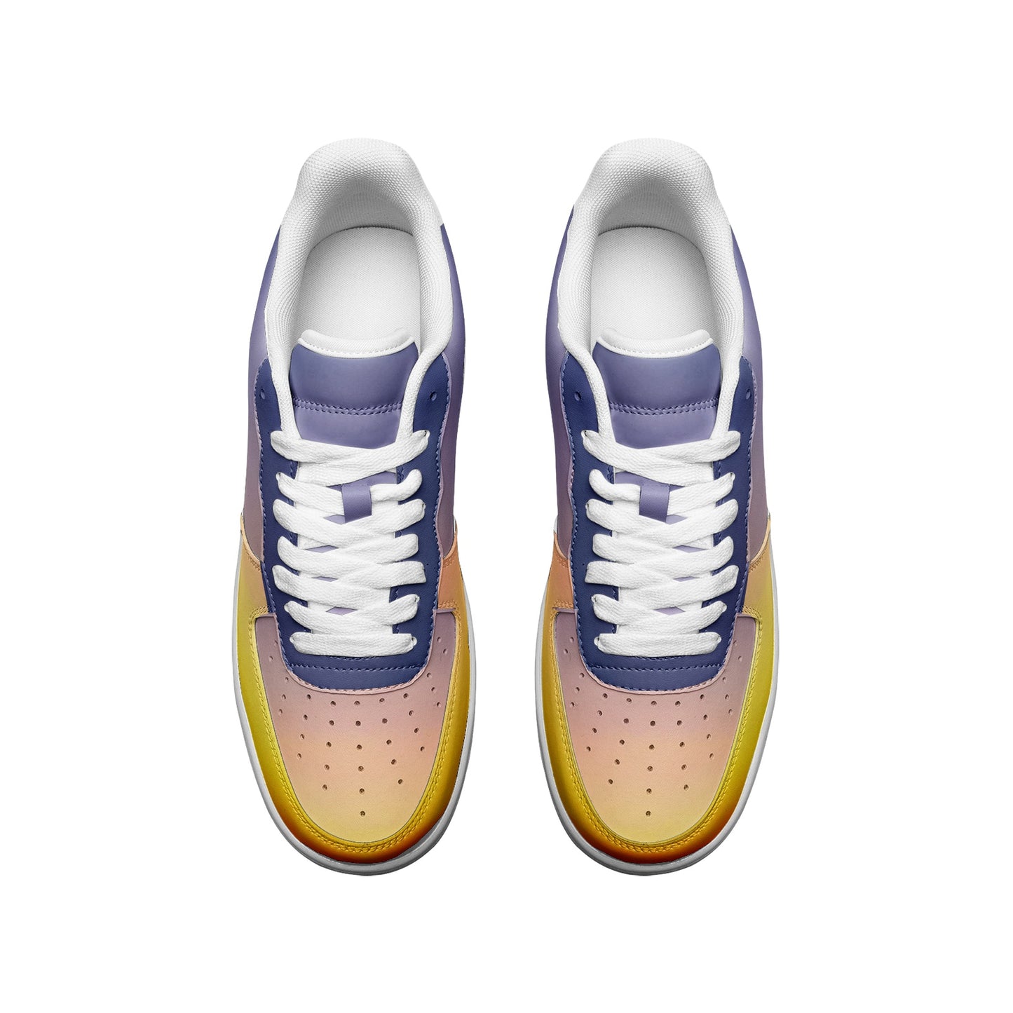 Morning serenity fills my heart. SunWhys  Unisex Low Top Leather Sneakers