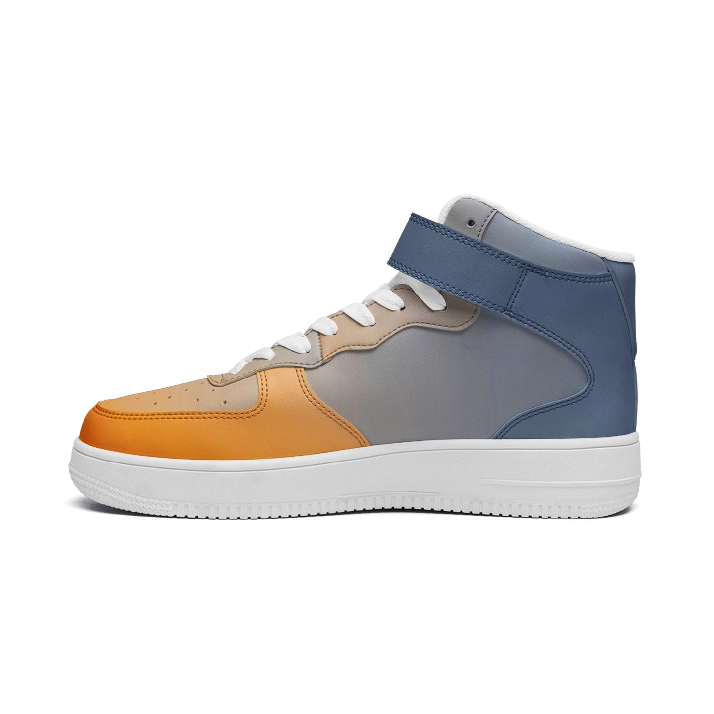 Morning peace envelops my spirit. SunWhys  Unisex high Top Leather Sneakers