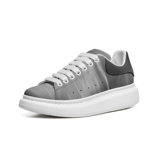 Venture into the day with sunrise energy. SunWhys  Unisex Non Slip Lace Up Faux Leather Sneakers