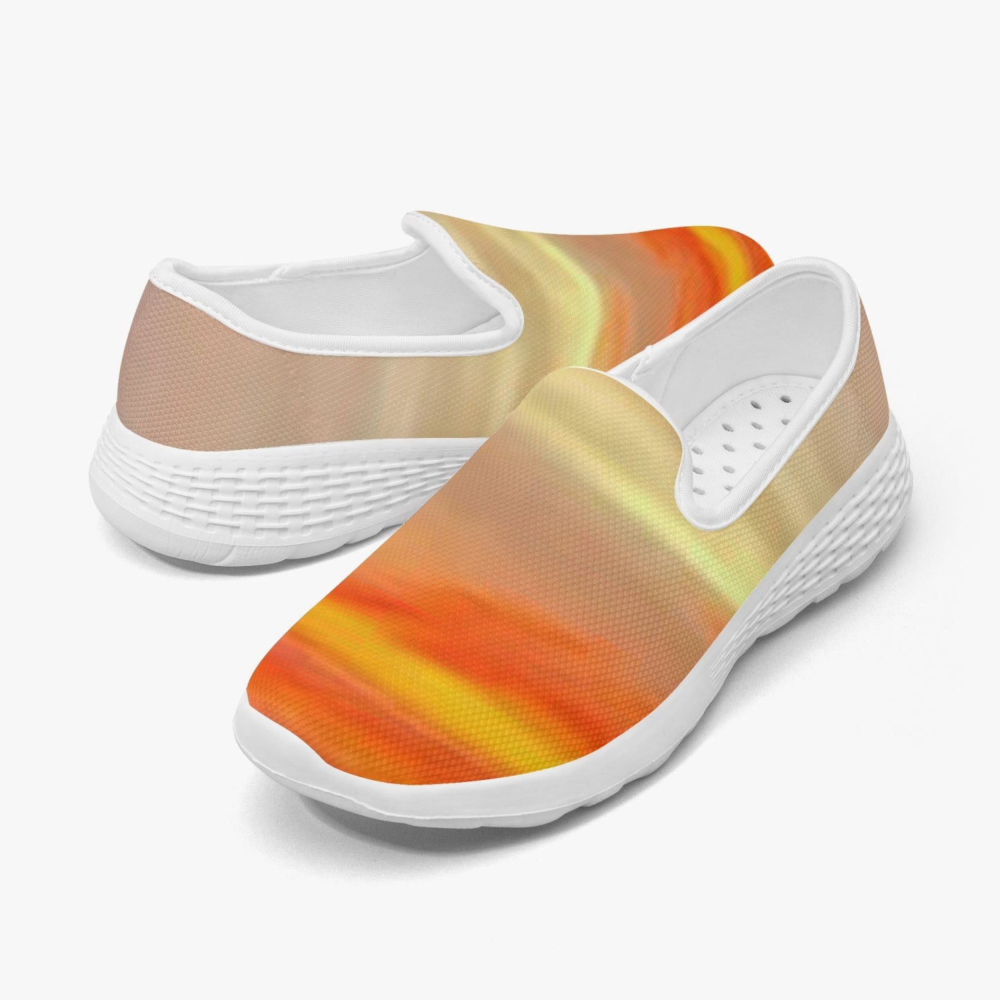 The sun's glow radiates peace. SunWhys   Women's Slip-On Mesh Running Shoes