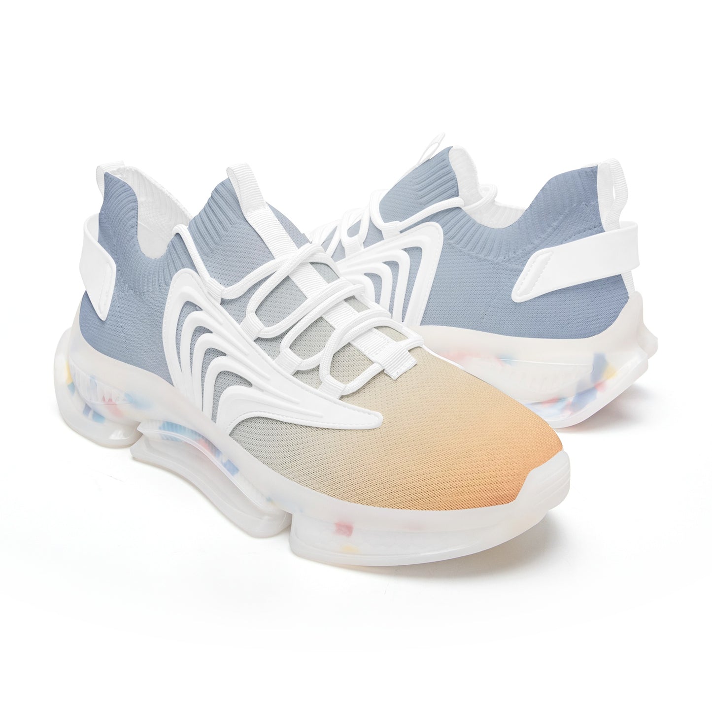 Dawn's arrival brings gentle peace. SunWhys  Unisex Low Top Mesh Sneakers