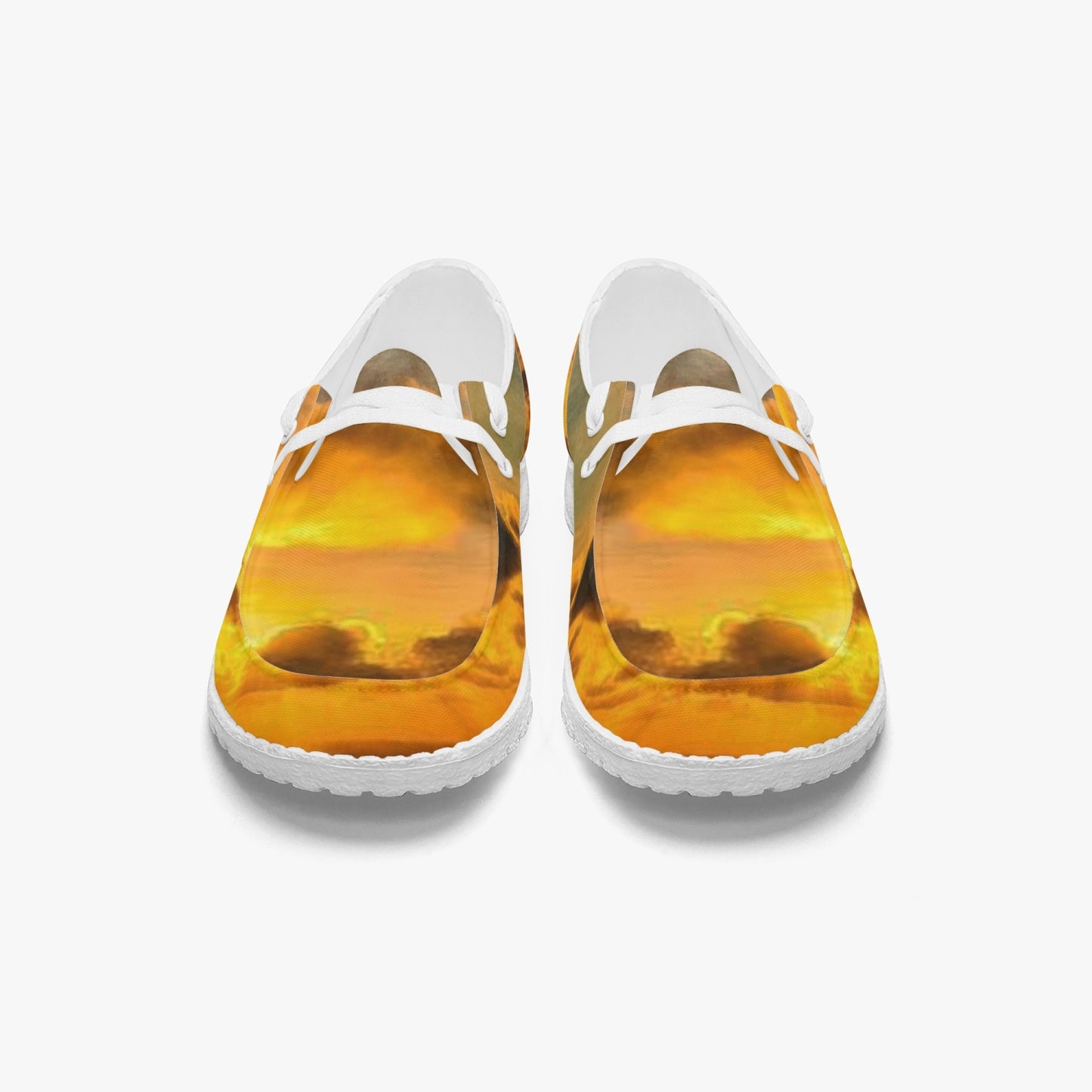 Serenity greets me at sunrise. SunWhys . Trendy Canvas Lace-up Loafers