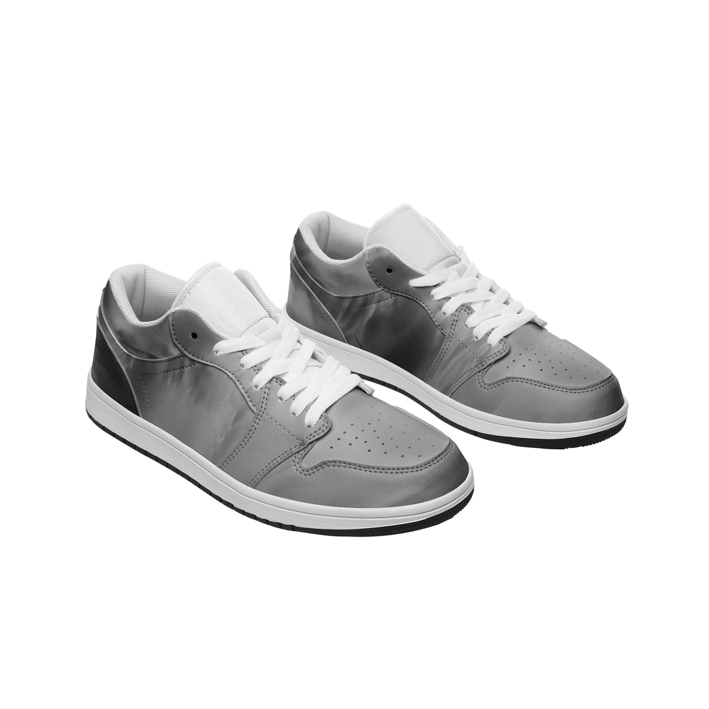 Nature pauses in reverence for the sunrise. SunWhys  Unisex Low Top Leather Sneakers