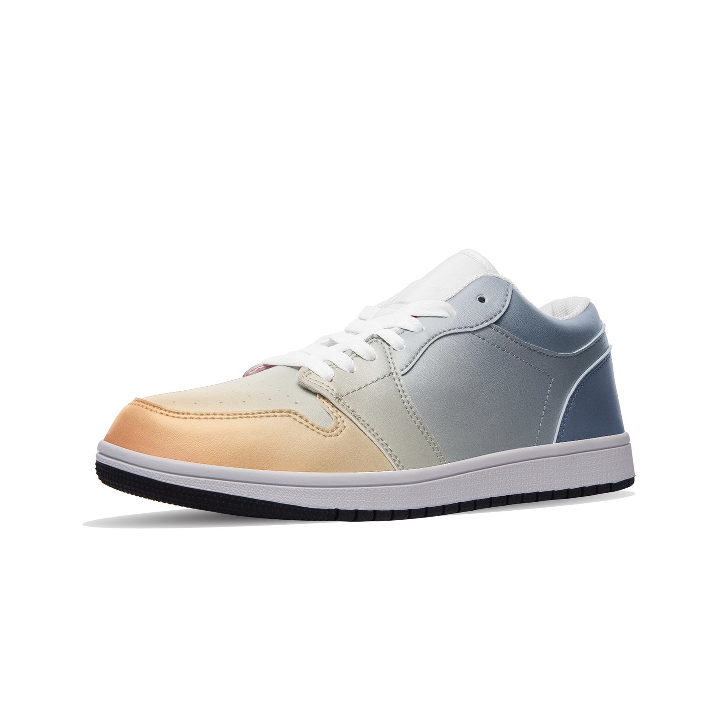 Dawn's arrival brings gentle peace. SunWhys  Unisex Low Top Leather Sneakers