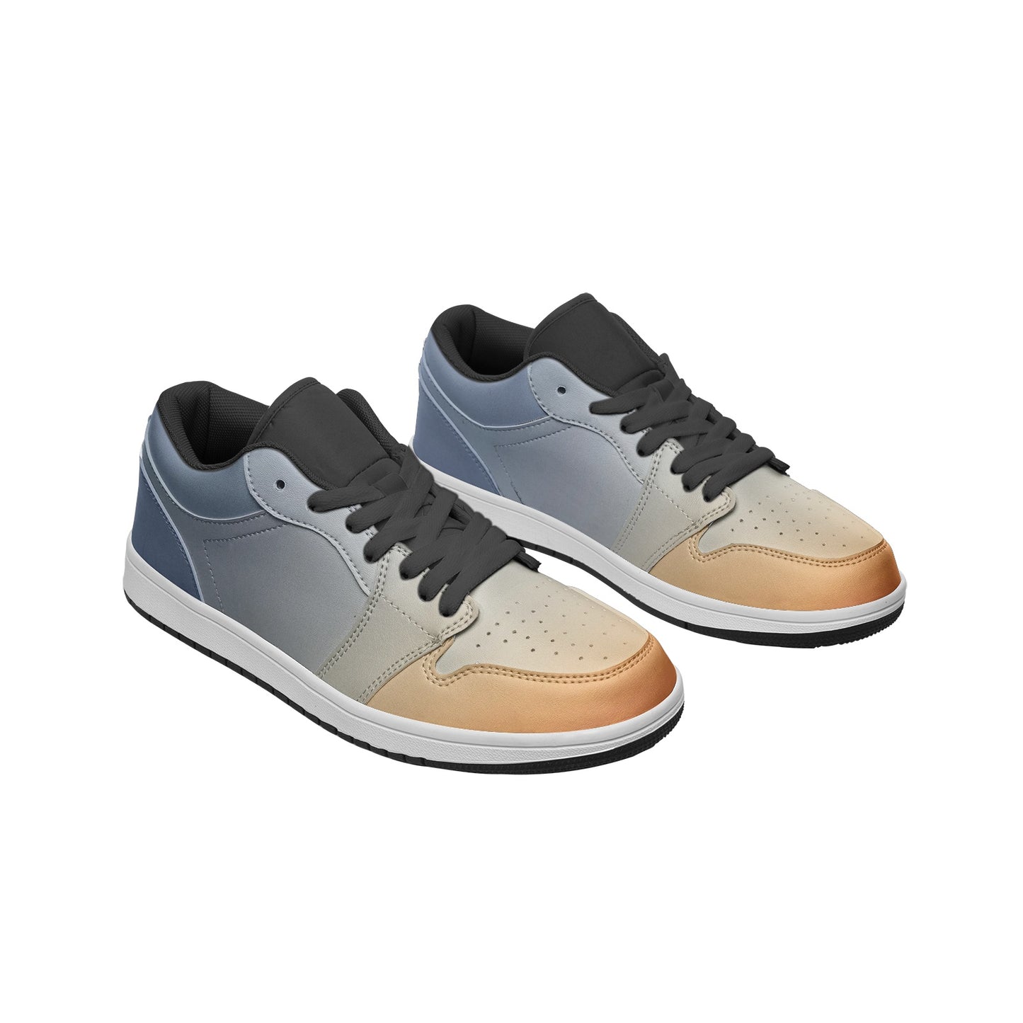 Dawn's arrival brings gentle peace. SunWhys  Unisex Low Top Leather Sneakers