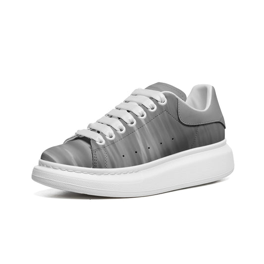 Optimism thrives in the light of morning. SunWhys  Unisex Non Slip Lace Up Faux Leather Sneakers