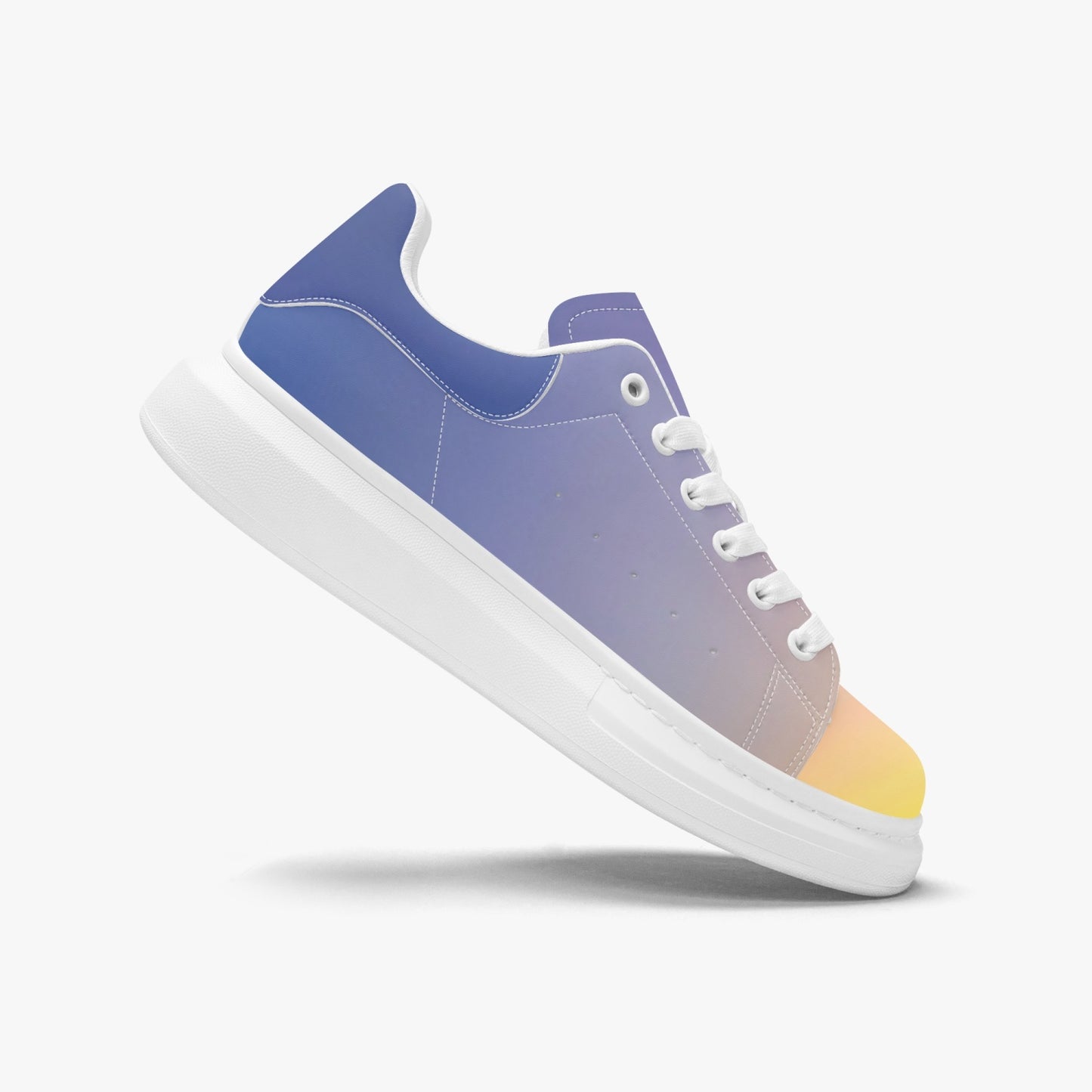 The morning light brings calm. SunWhys . Leather Oversized Sneakers - Tongue Printable