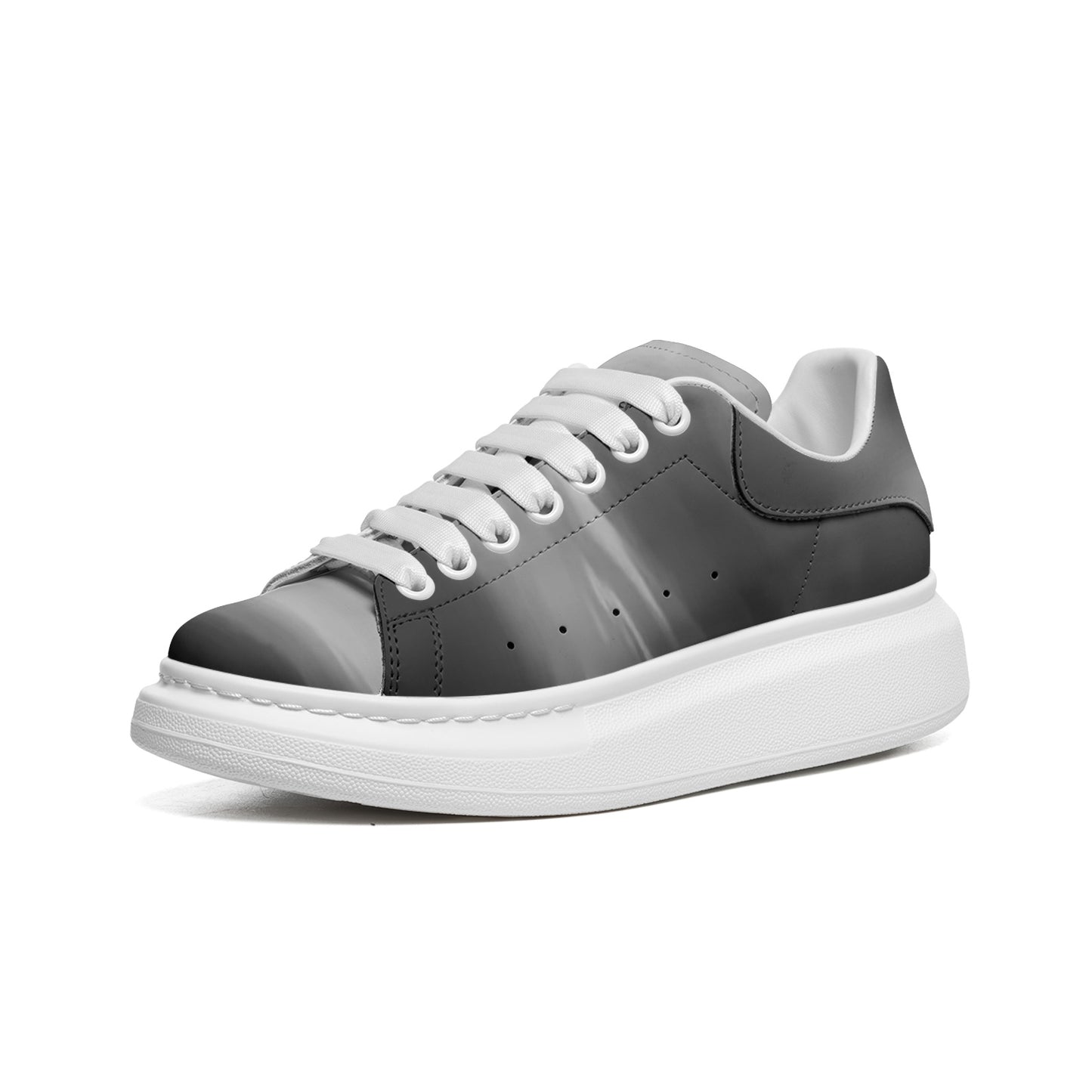 Delight in the peacefulness of morning sunrises. SunWhys  Unisex Non Slip Lace Up Faux Leather Sneakers