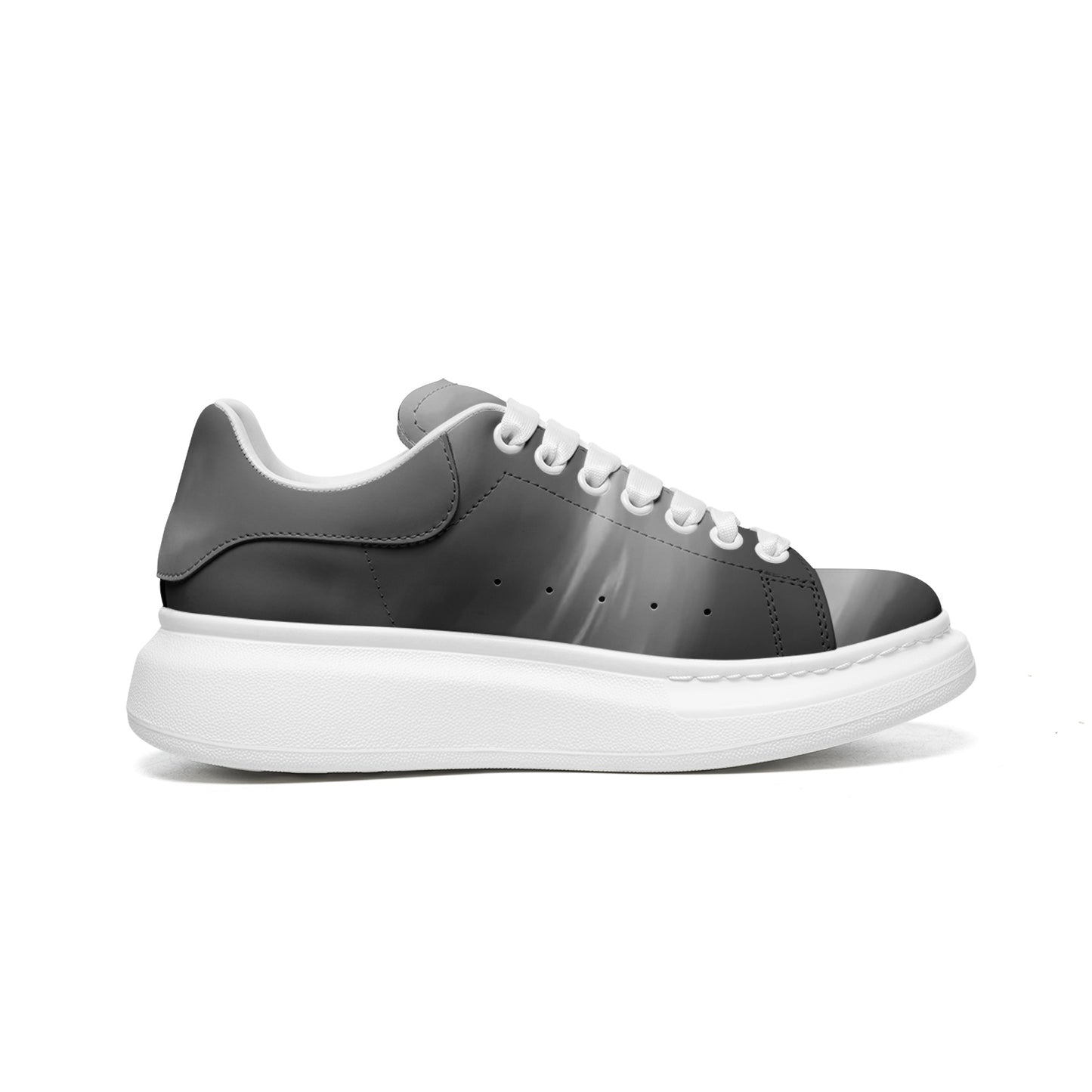 Delight in the peacefulness of morning sunrises. SunWhys  Unisex Non Slip Lace Up Faux Leather Sneakers