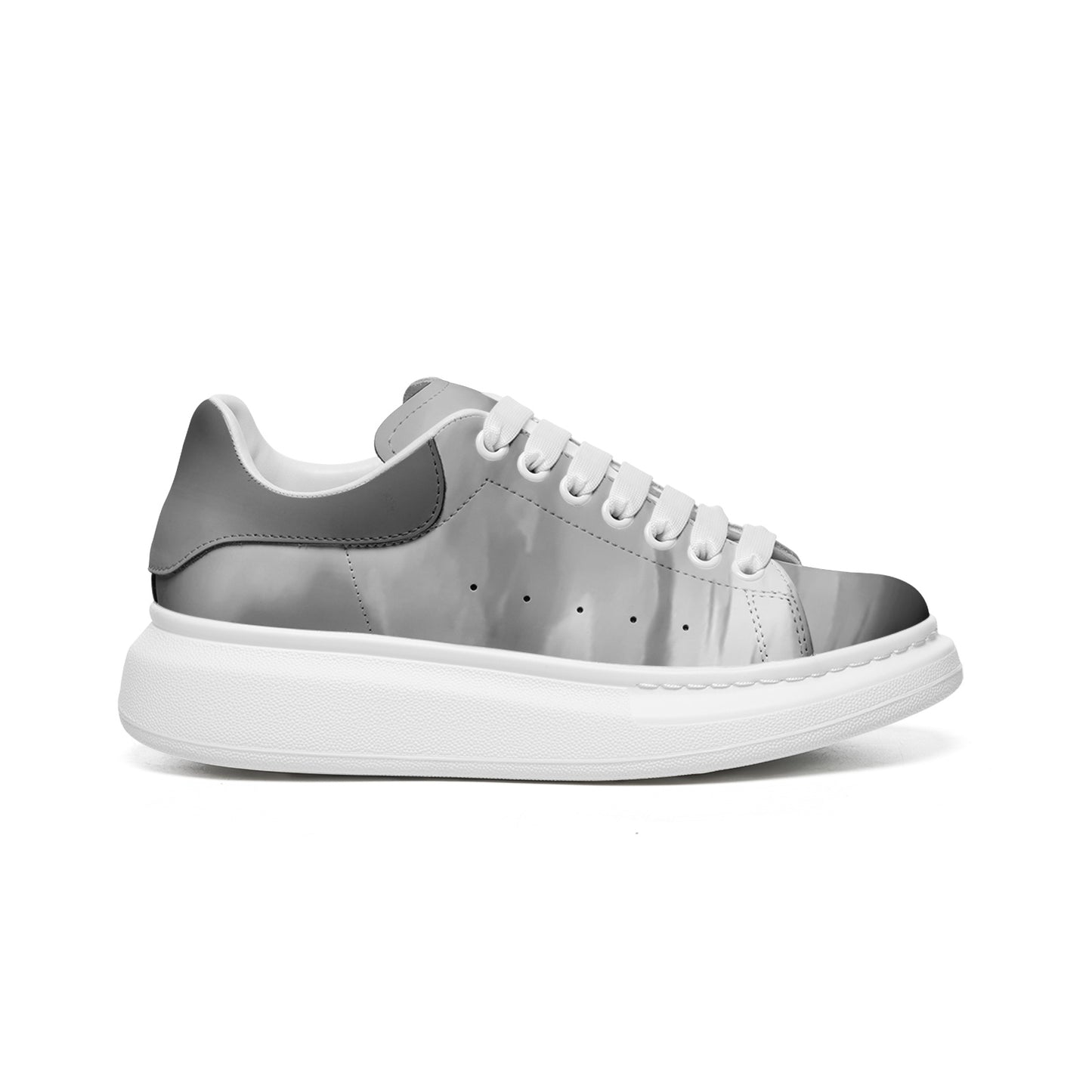 Delight in the peacefulness of morning sunrises. SunWhys  Unisex Non Slip Lace Up Faux Leather Sneakers