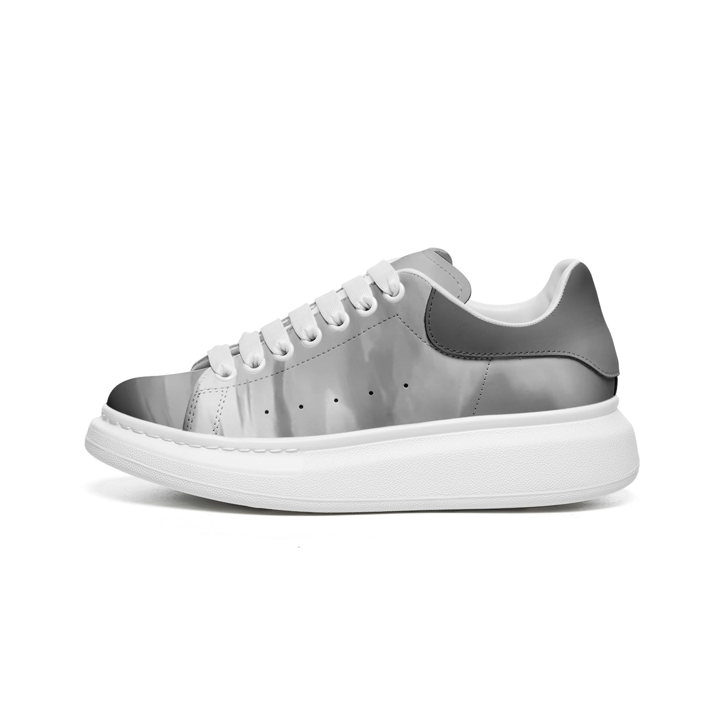 Delight in the peacefulness of morning sunrises. SunWhys  Unisex Non Slip Lace Up Faux Leather Sneakers