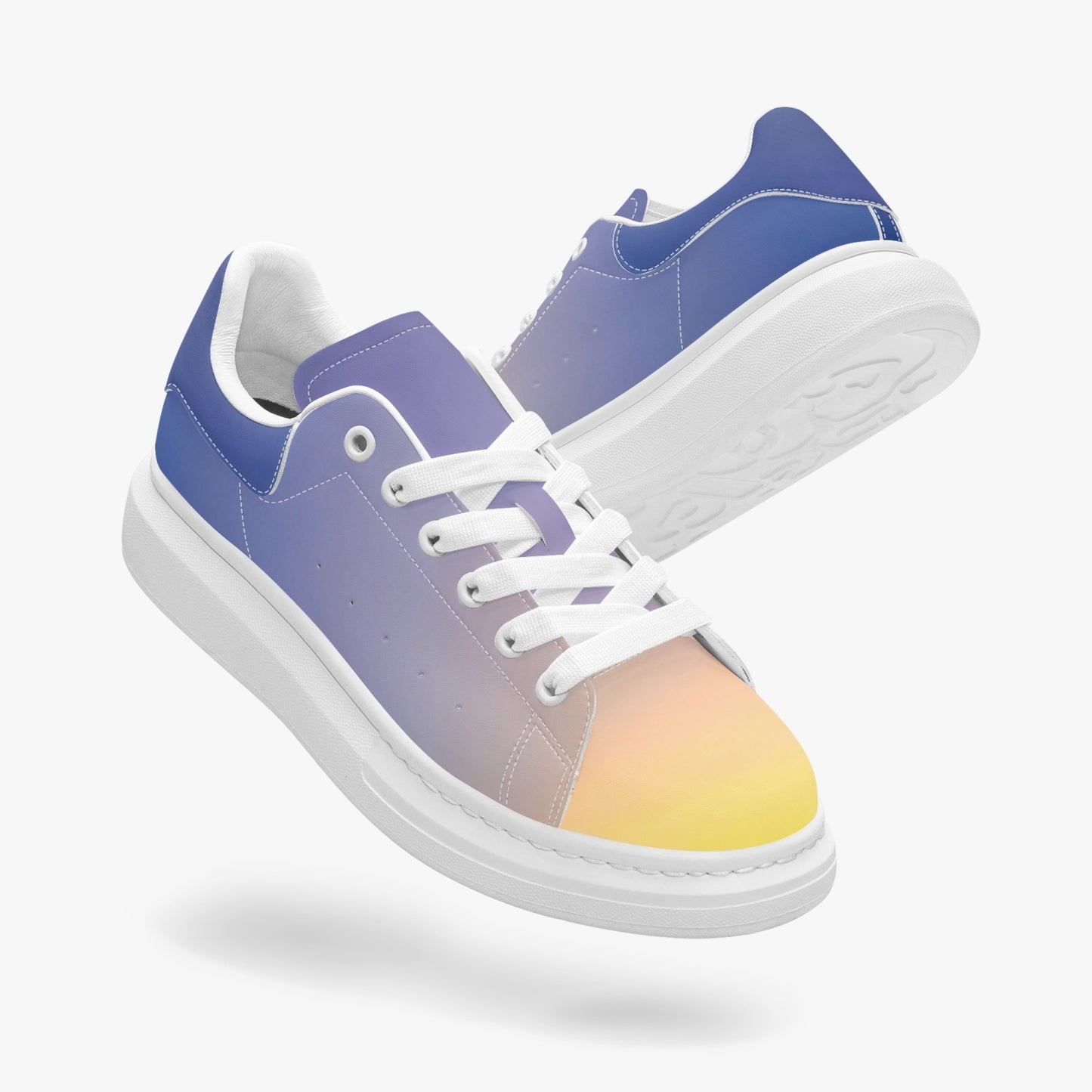 The morning light brings calm. SunWhys . Leather Oversized Sneakers - Tongue Printable