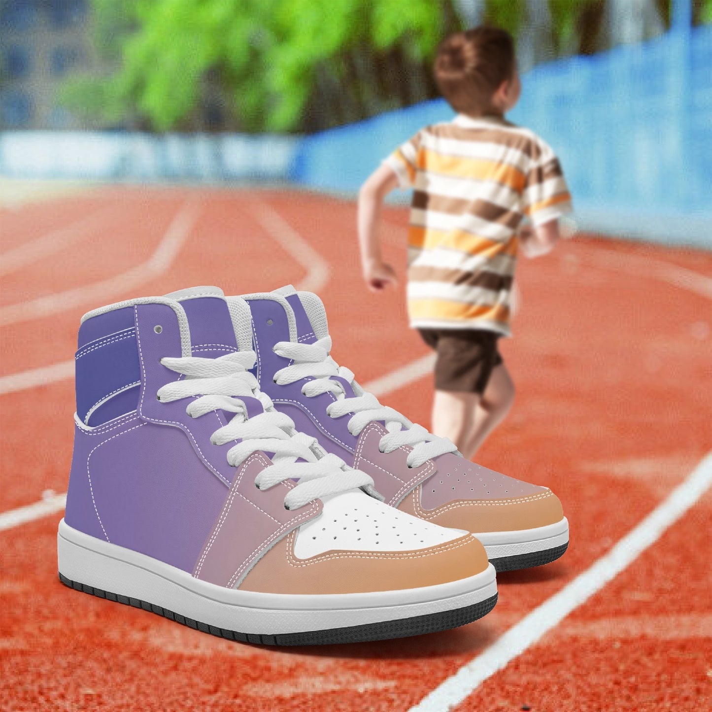 Waking up to peaceful harmony. SunWhys   AJ Child High-top Shoes
