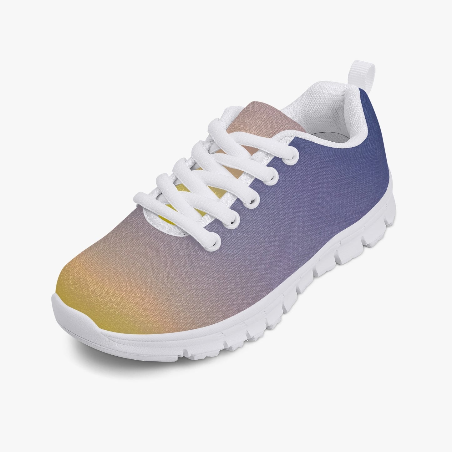 The morning light brings calm. SunWhys . Kids' Lightweight Mesh Sneakers - White