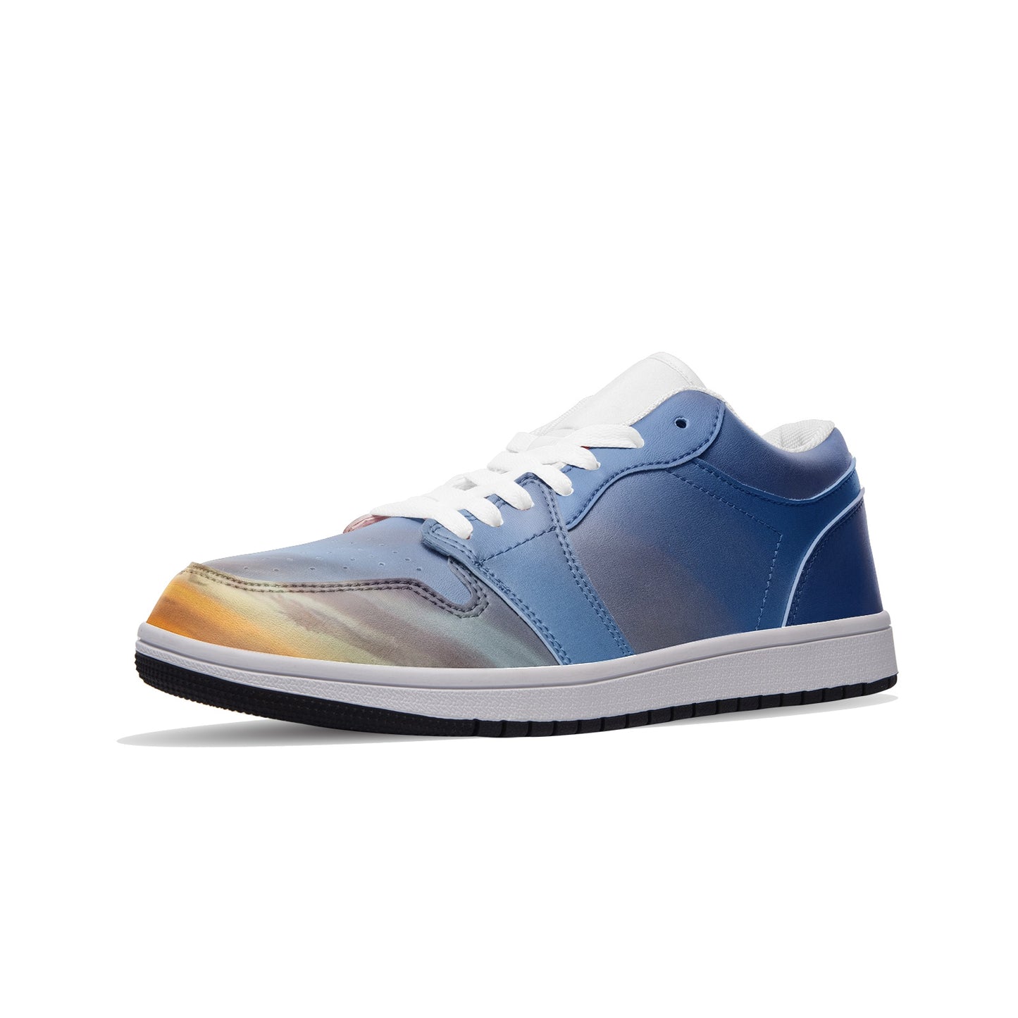 After the sunrises in my heart. SunWhys  Unisex Low Top Leather Sneakers