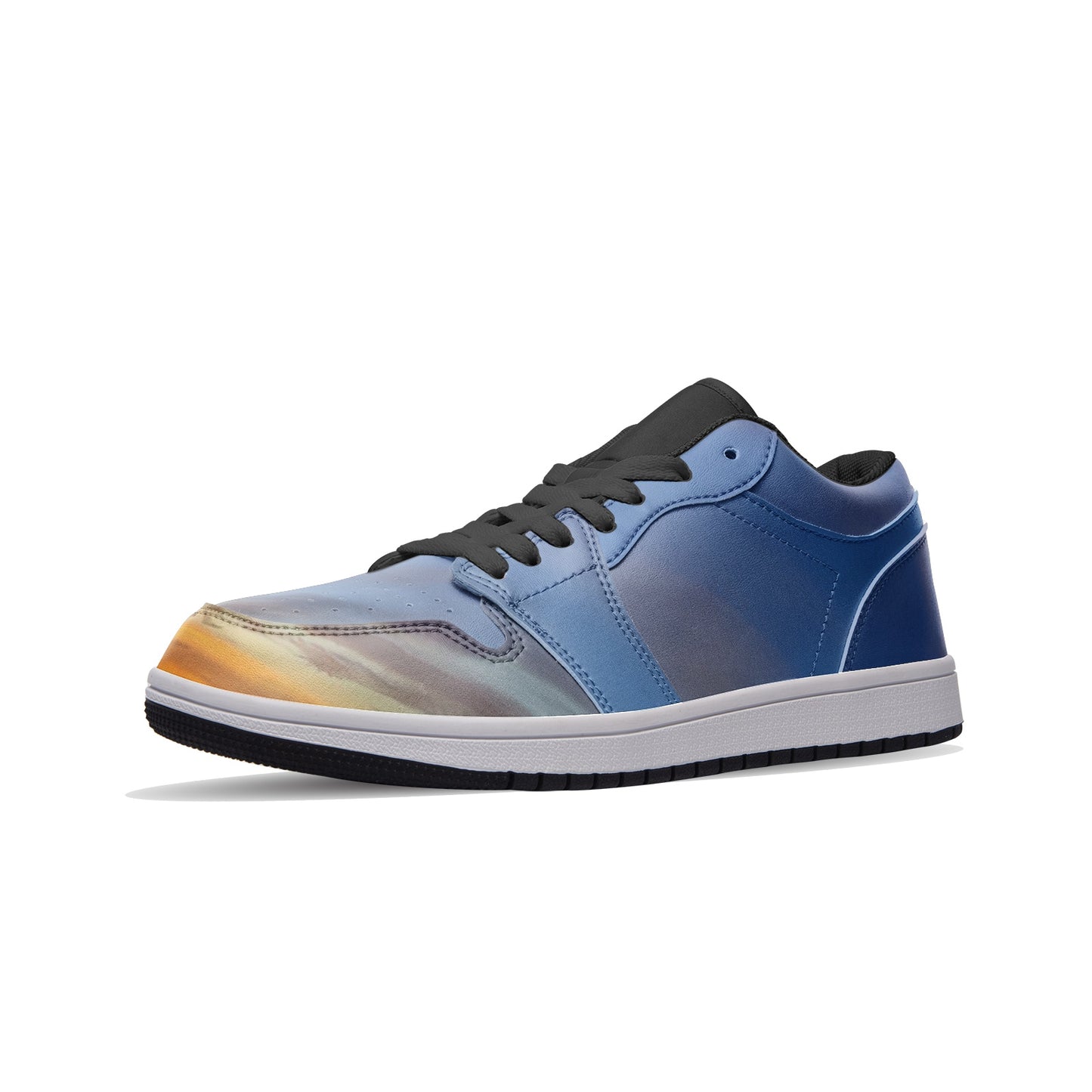 After the sunrises in my heart. SunWhys  Unisex Low Top Leather Sneakers