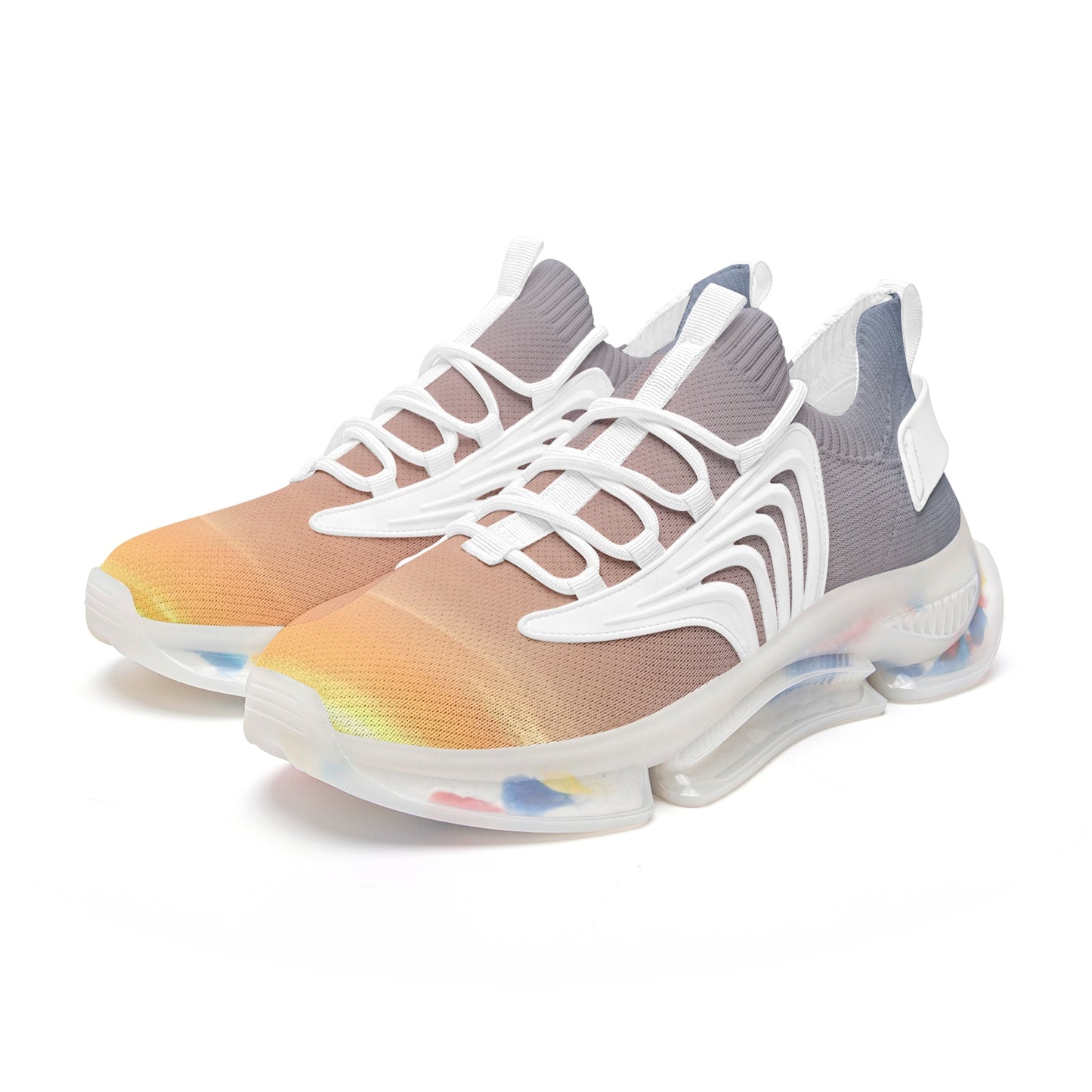 Contentment flows in each ray. SunWhys  Unisex Low Top Mesh Sneakers