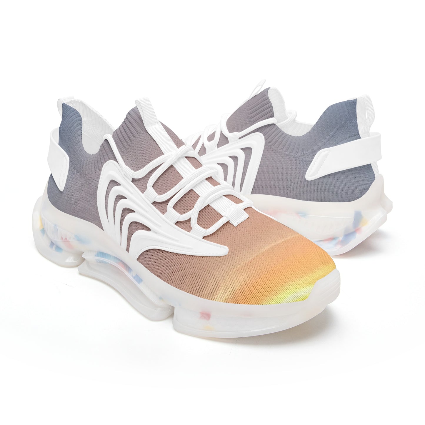 Contentment flows in each ray. SunWhys  Unisex Low Top Mesh Sneakers