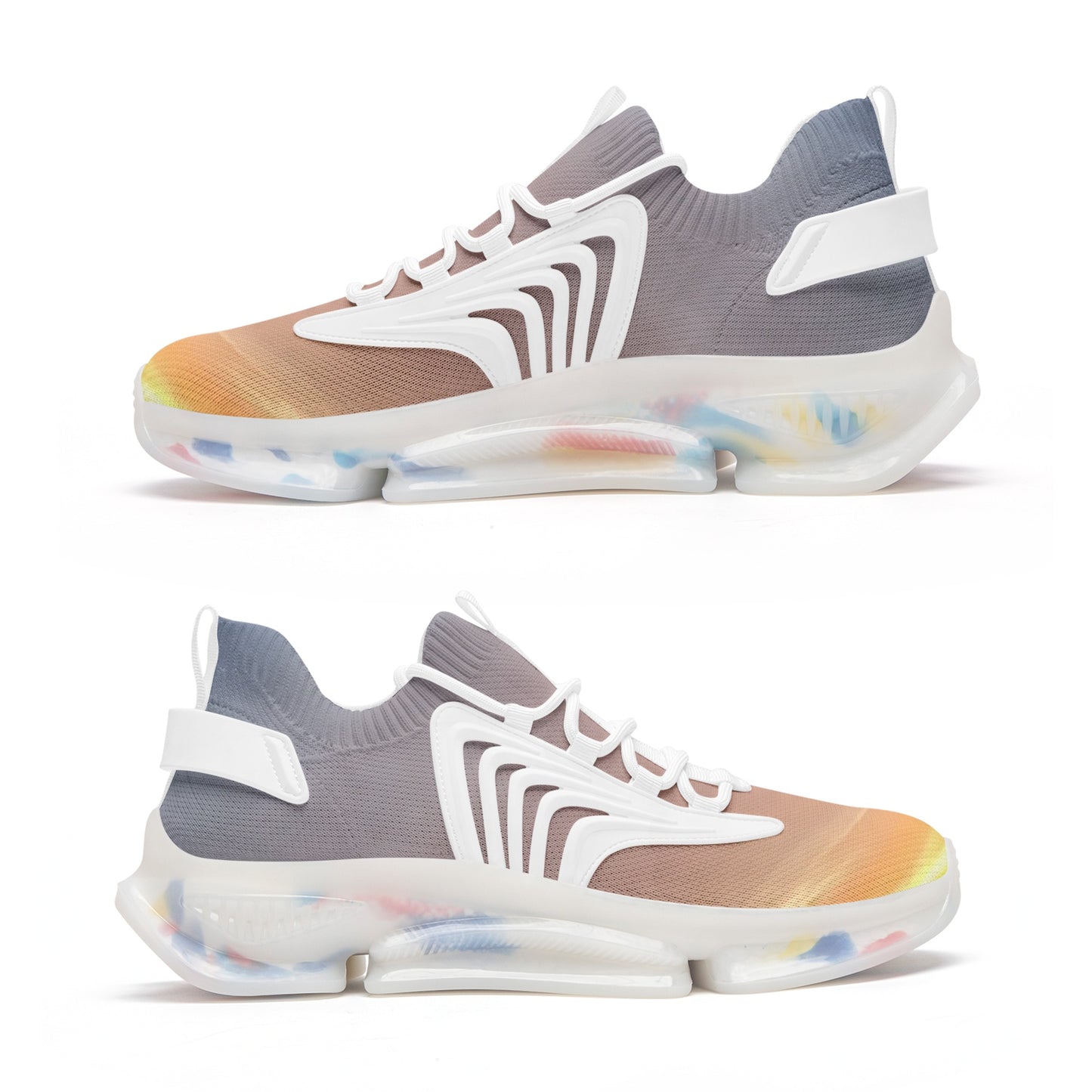 Contentment flows in each ray. SunWhys  Unisex Low Top Mesh Sneakers