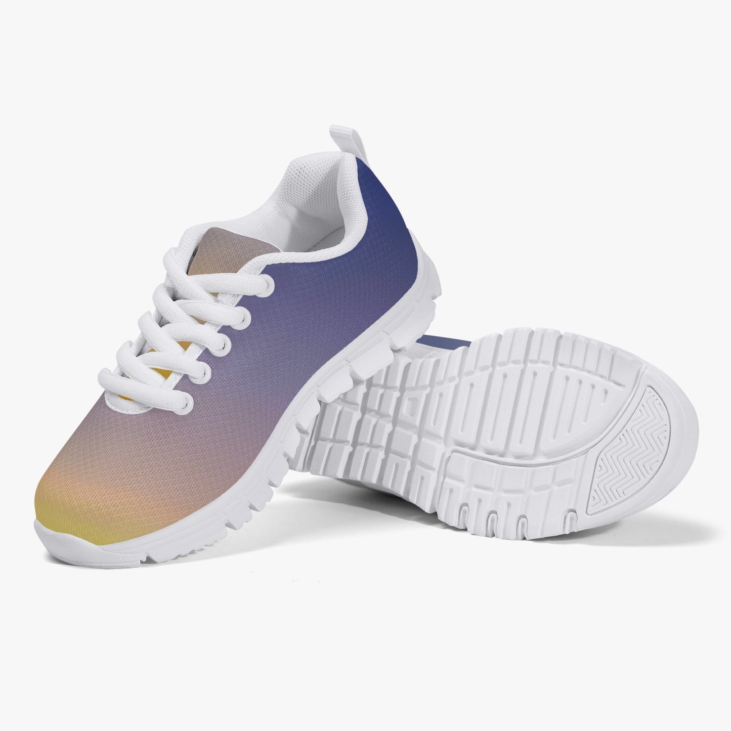 The morning light brings calm. SunWhys . Kids' Lightweight Mesh Sneakers - White