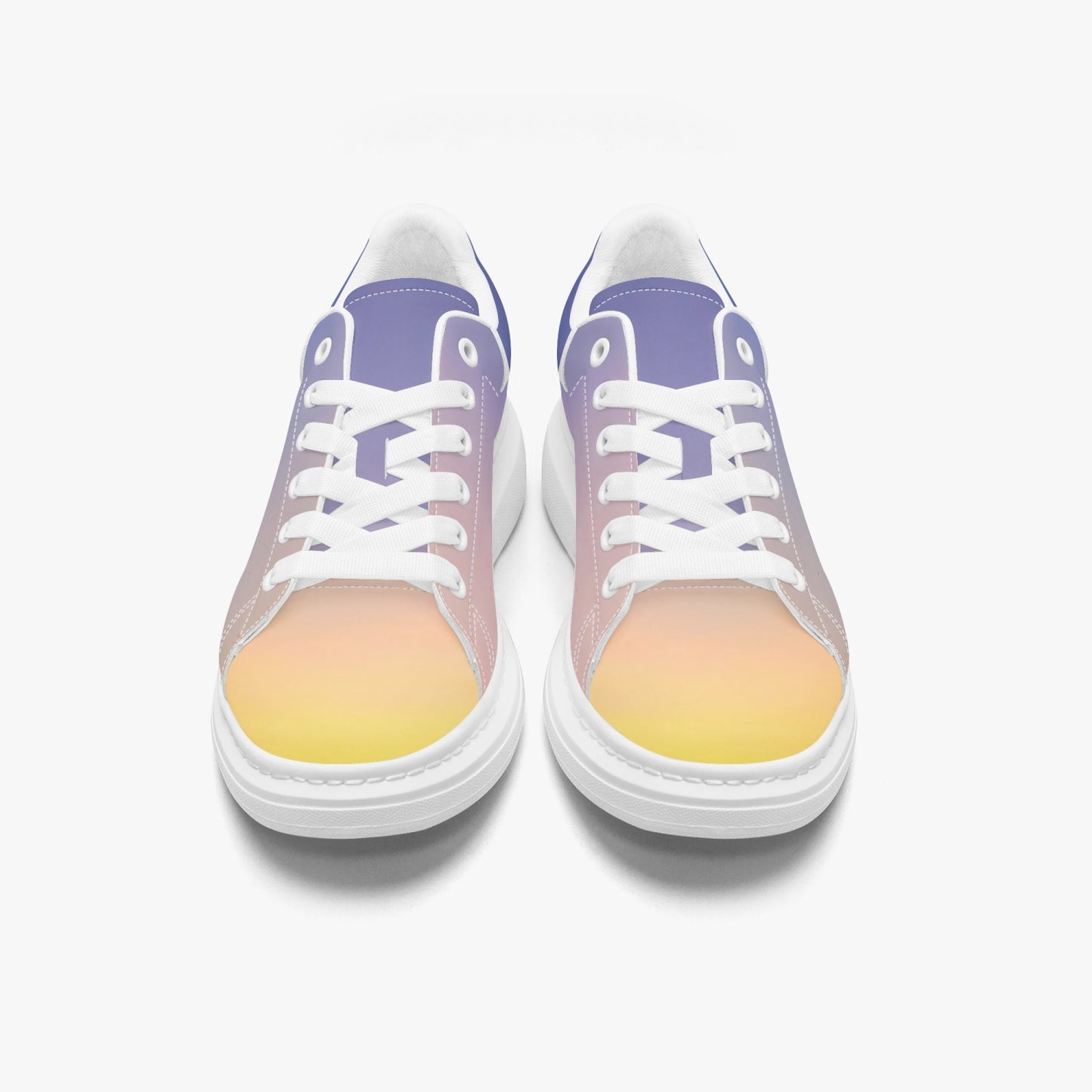 The morning light brings calm. SunWhys . Leather Oversized Sneakers - Tongue Printable