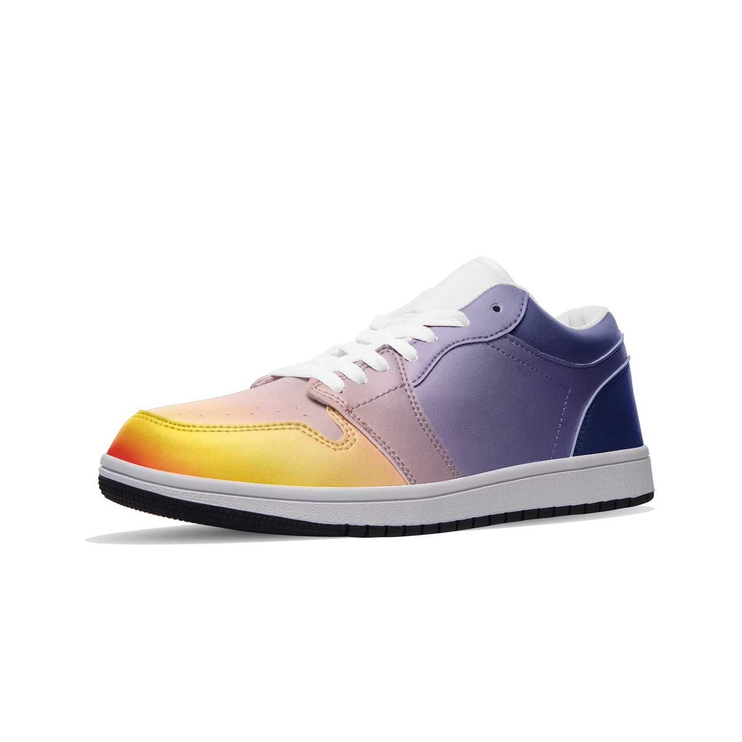 Morning serenity fills my heart. SunWhys  Unisex Low Top Leather Sneakers
