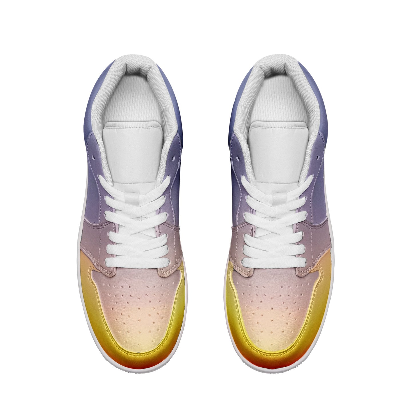 Morning serenity fills my heart. SunWhys  Unisex Low Top Leather Sneakers