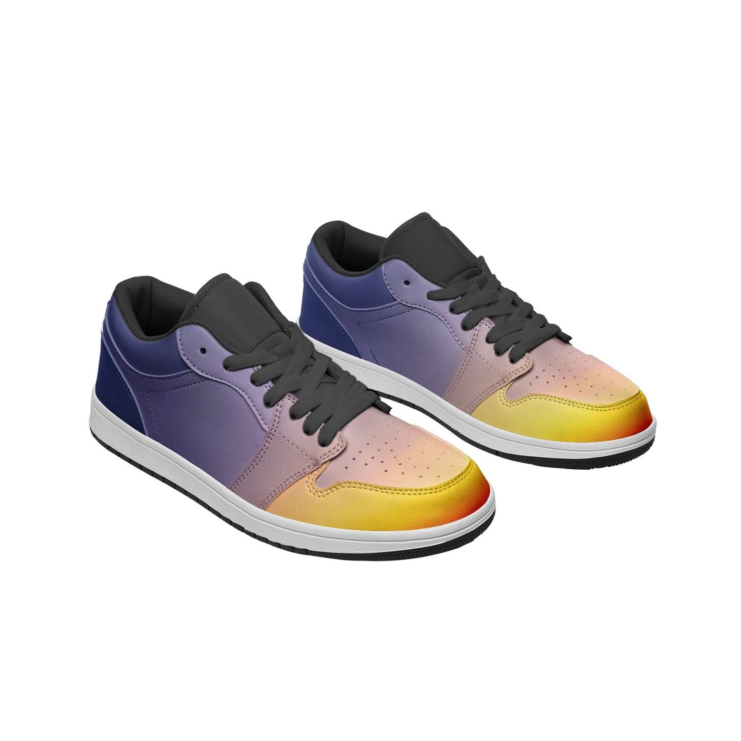 Morning serenity fills my heart. SunWhys  Unisex Low Top Leather Sneakers
