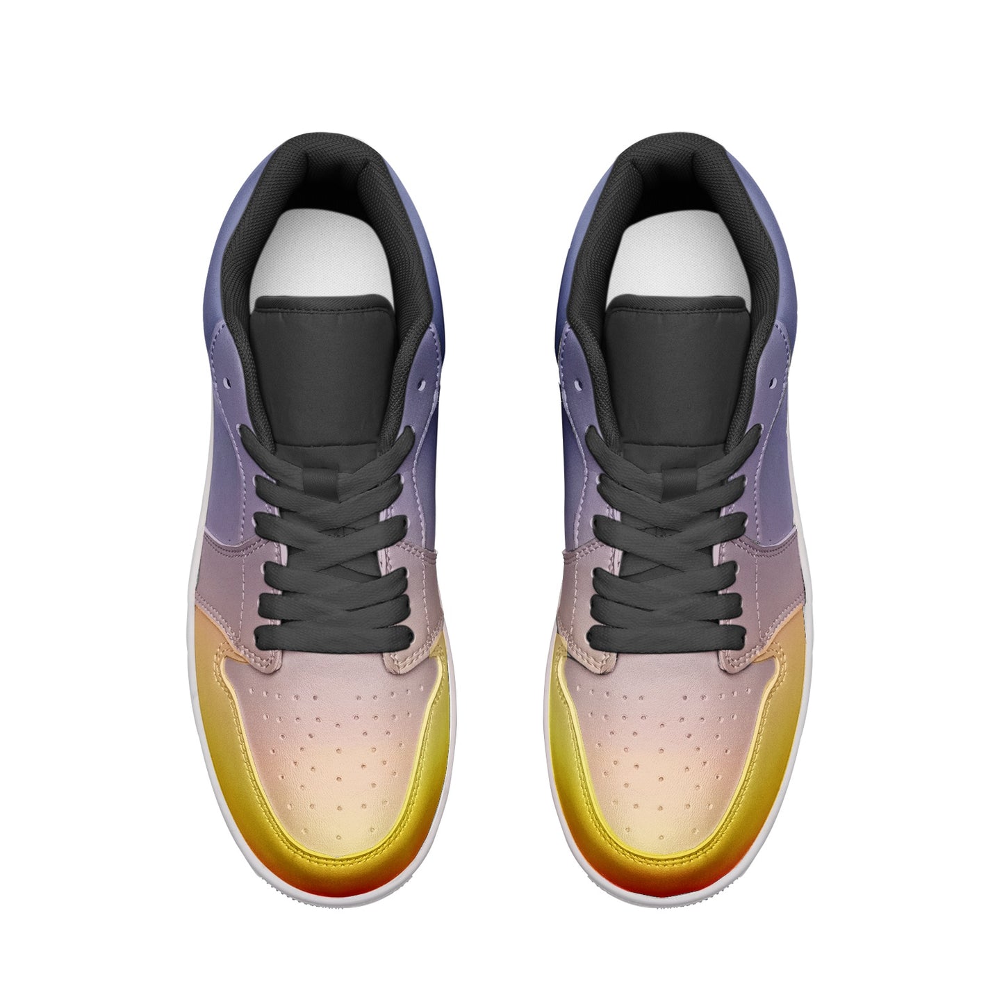 Morning serenity fills my heart. SunWhys  Unisex Low Top Leather Sneakers