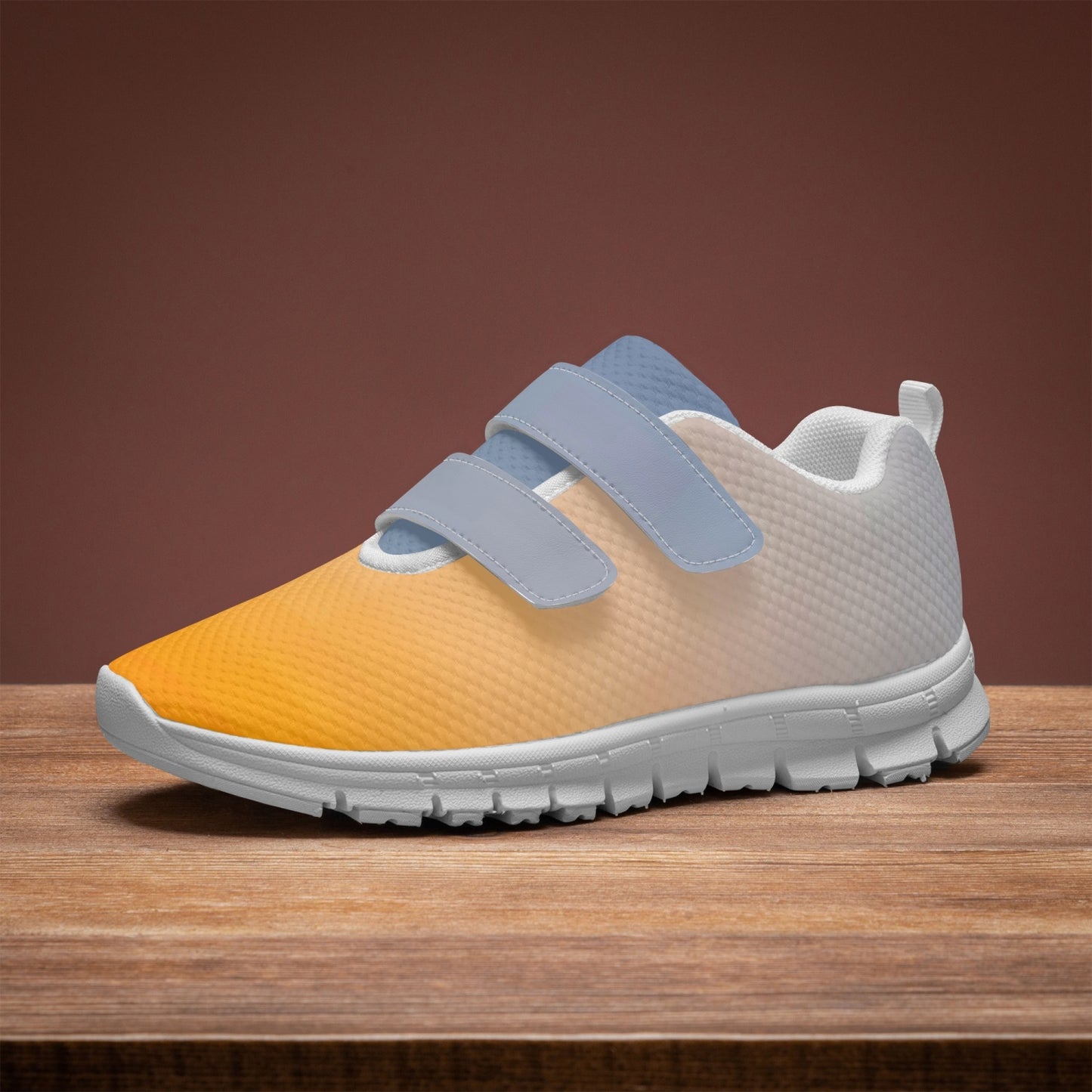 The sun's glow radiates peace. SunWhys  Kids Lightweight Velcro Sneaker