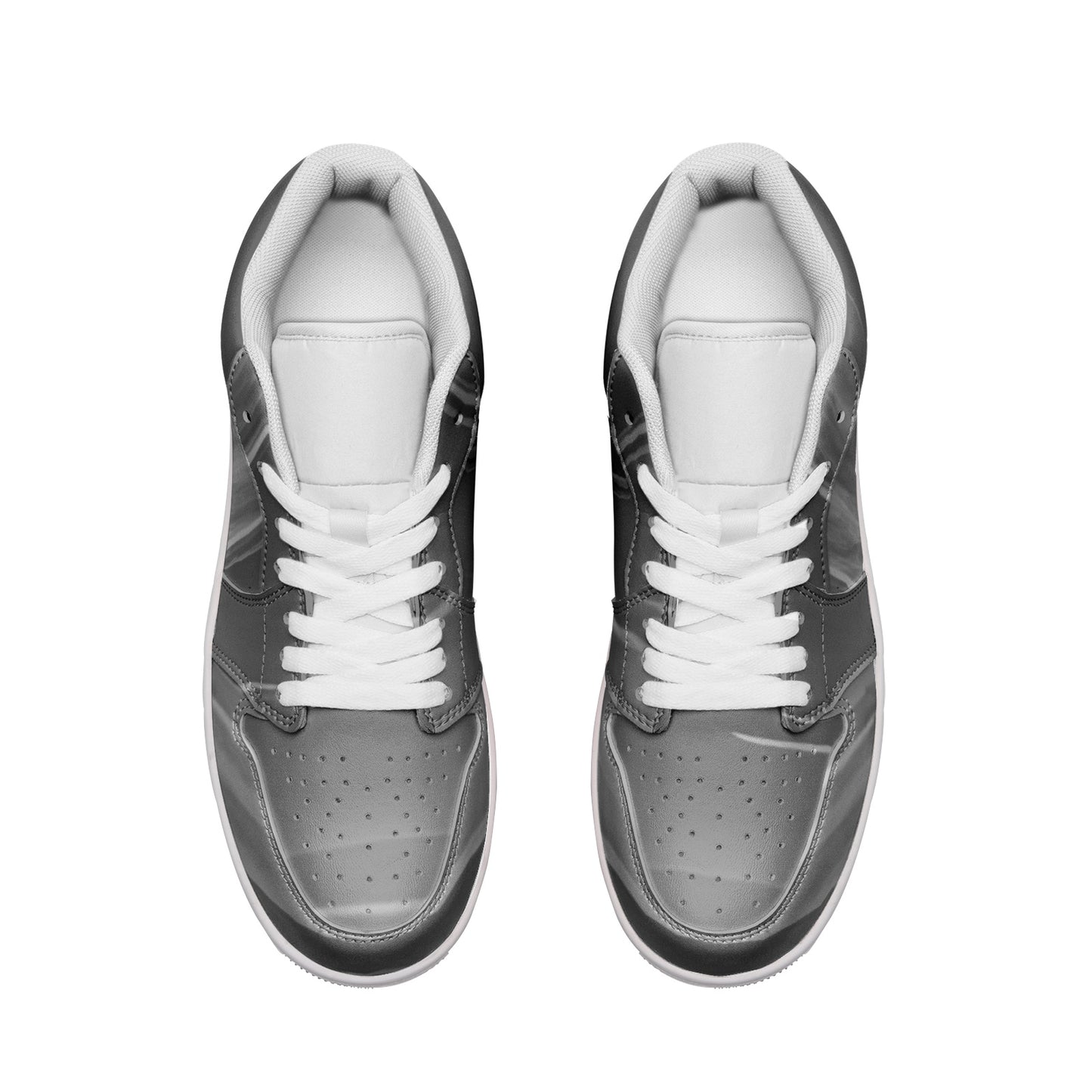 Night's darkness fades with the sunrise's arrival. SunWhys  Unisex Low Top Leather Sneakers