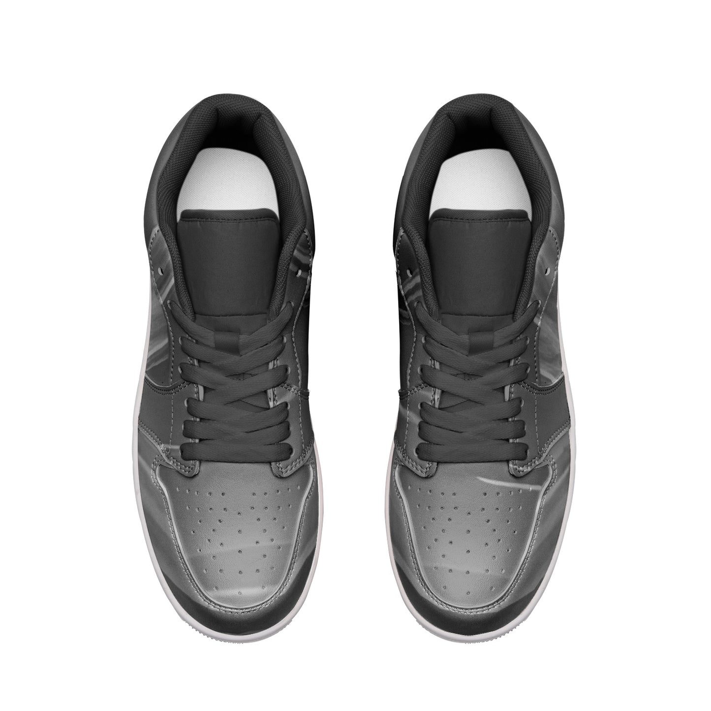 Night's darkness fades with the sunrise's arrival. SunWhys  Unisex Low Top Leather Sneakers