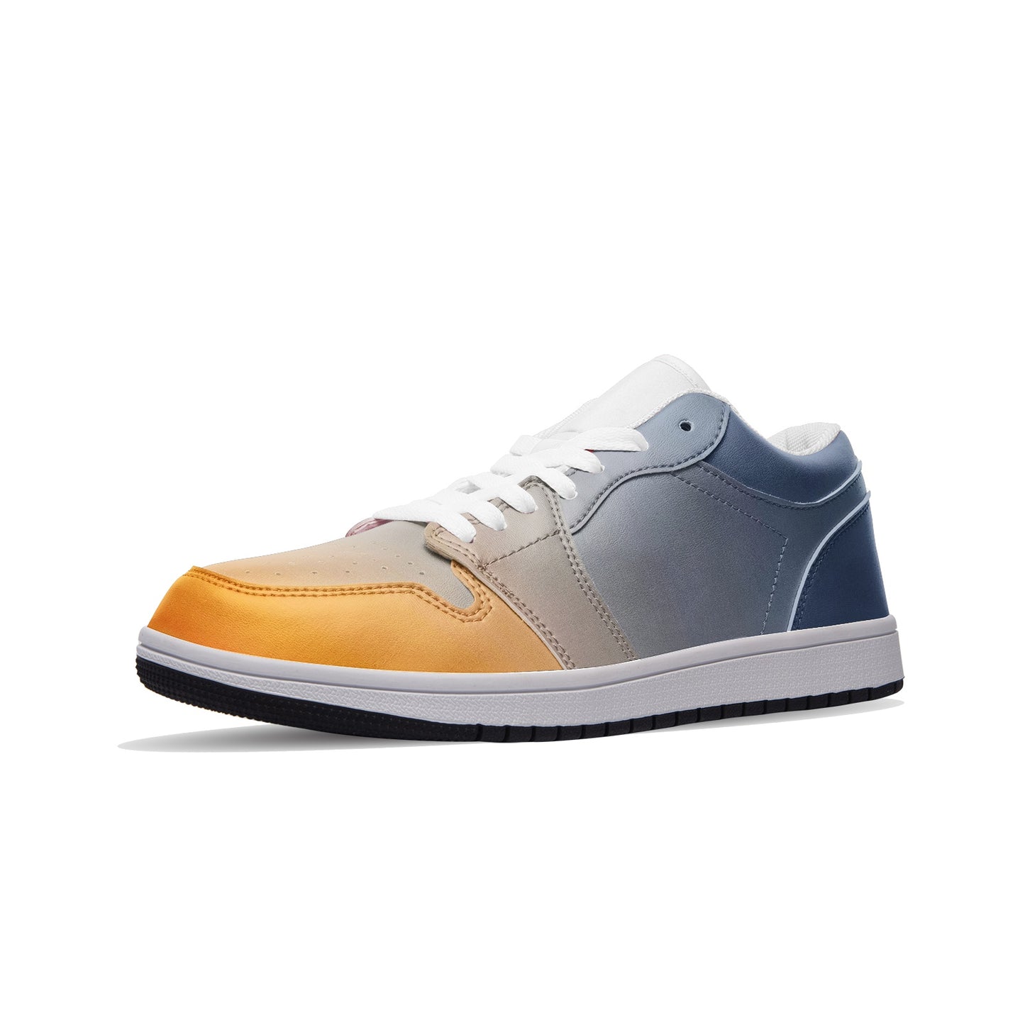 Morning peace envelops my spirit. SunWhys  Unisex Low Top Leather Sneakers