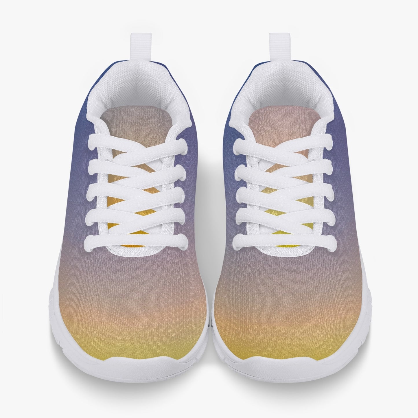 The morning light brings calm. SunWhys . Kids' Lightweight Mesh Sneakers - White