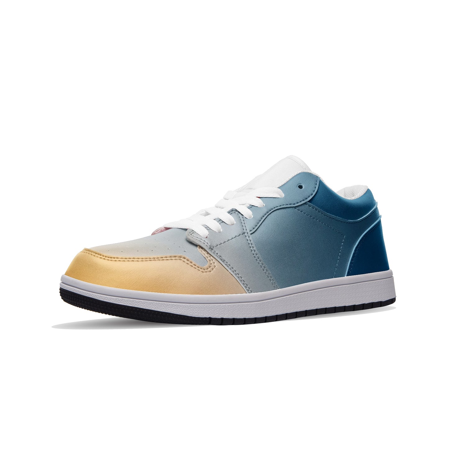 Finding happiness in the morning. SunWhys  Unisex Low Top Leather Sneakers