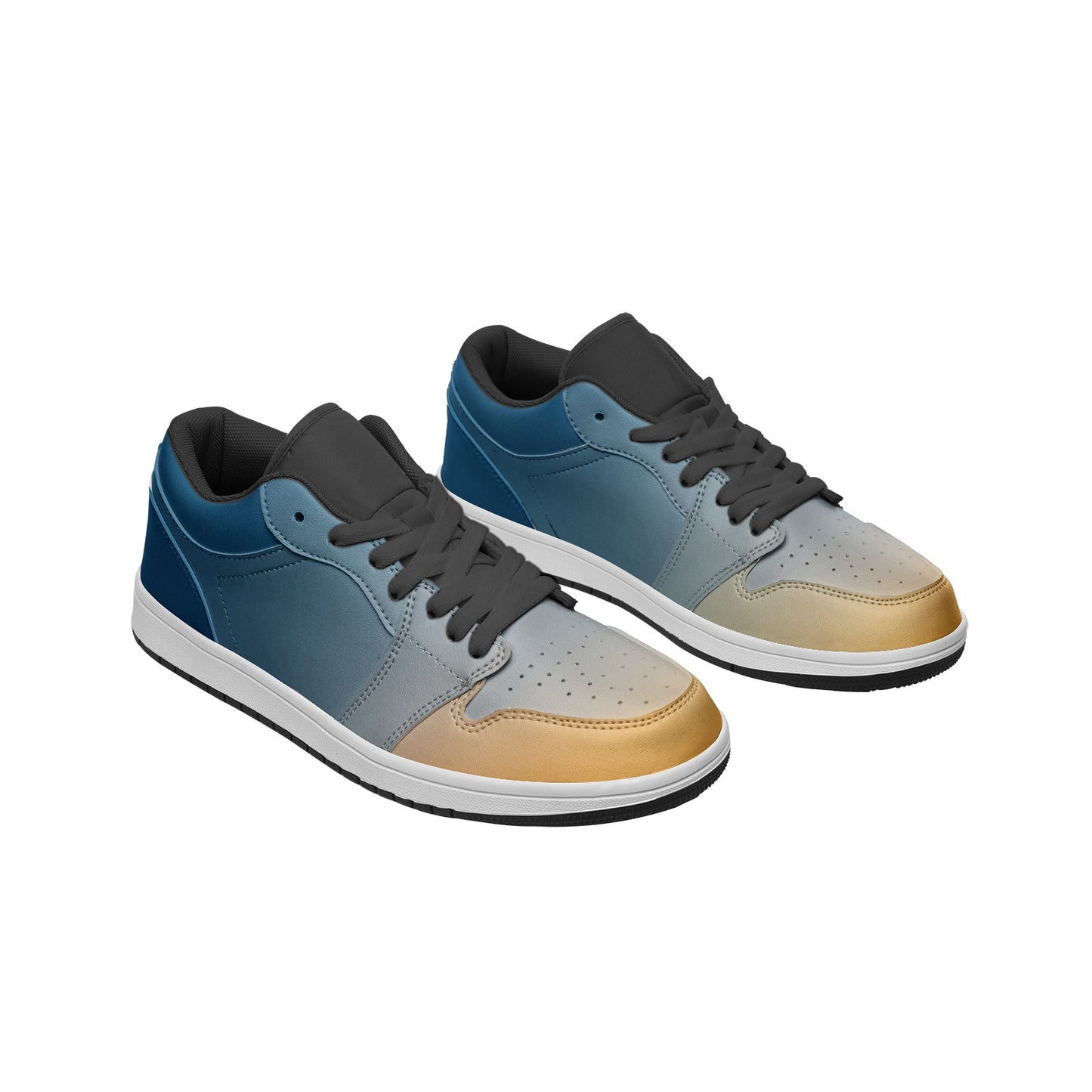 Finding happiness in the morning. SunWhys  Unisex Low Top Leather Sneakers