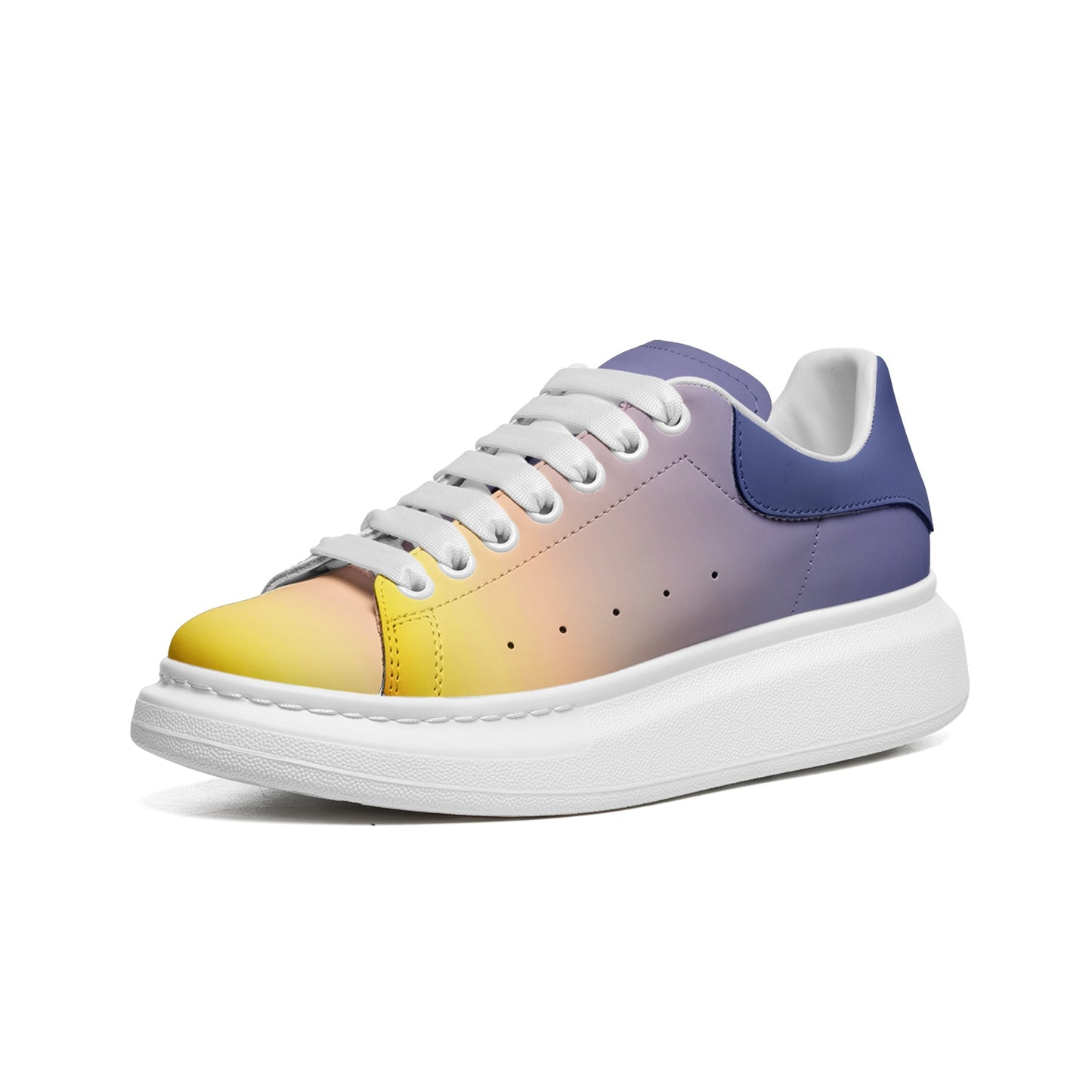 Morning serenity fills my heart. SunWhys  Unisex Non Slip Lace Up Faux Leather Sneakers