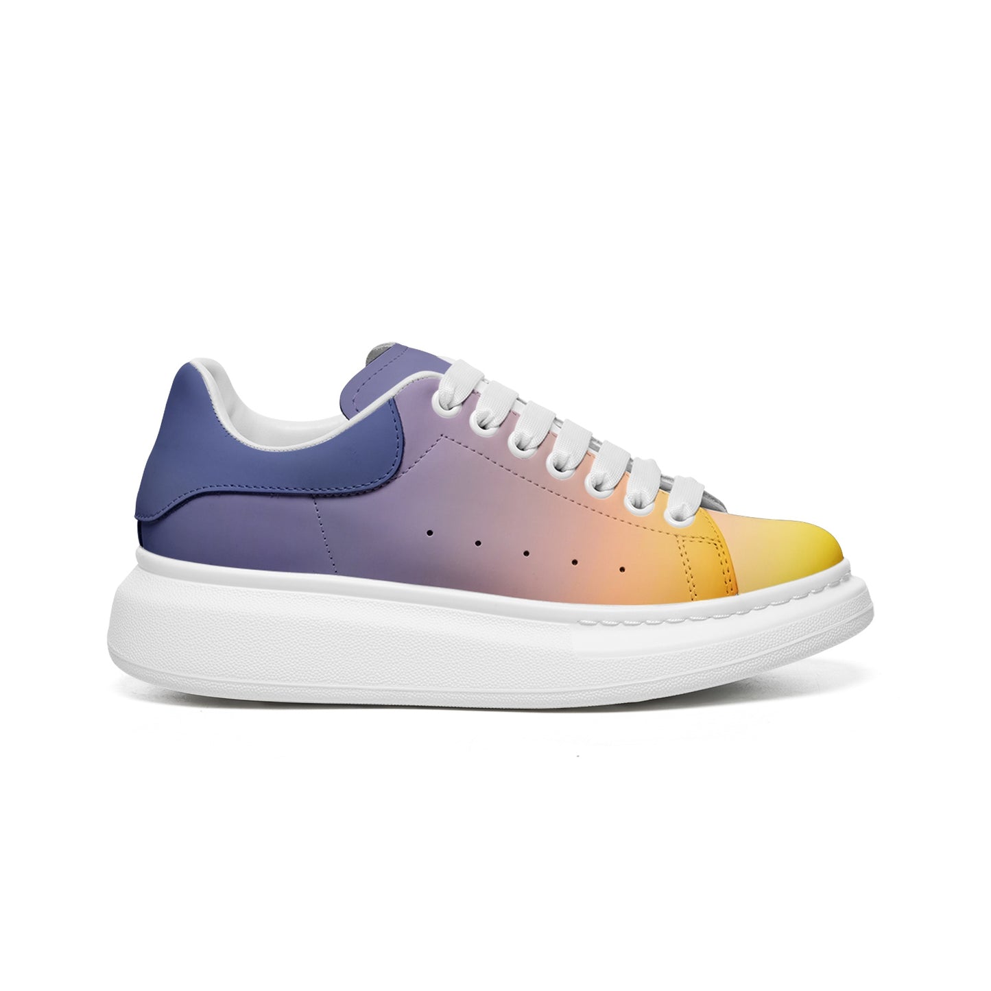 Morning serenity fills my heart. SunWhys  Unisex Non Slip Lace Up Faux Leather Sneakers