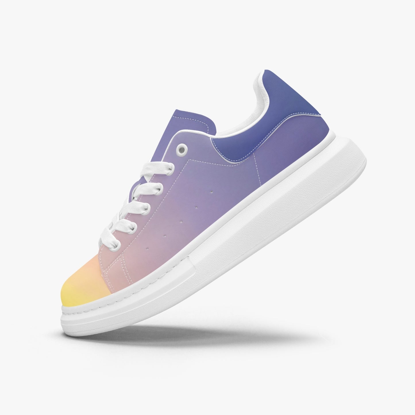 The morning light brings calm. SunWhys . Leather Oversized Sneakers - Tongue Printable